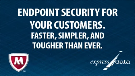 Strong. Fast. Simple. The new Endpoint Security Suites by McAfee - Available from Express Data