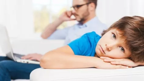 Kids vs mobile phones - who gets more attention?