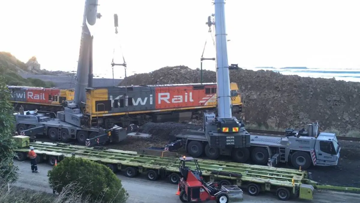 Heavy lifting on the Kaikoura line