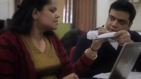 The new sensor device that allows the visually impaired to detect objects from over three metres away