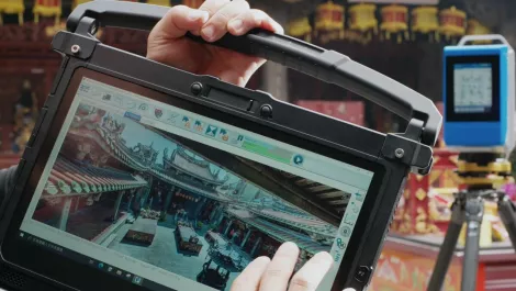 How a rugged tablet helped in the preservation of Taiwan's Lugang Mazu Temple