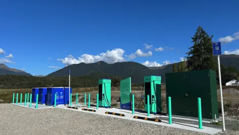 Meridian opens EV charging station with innovative setup