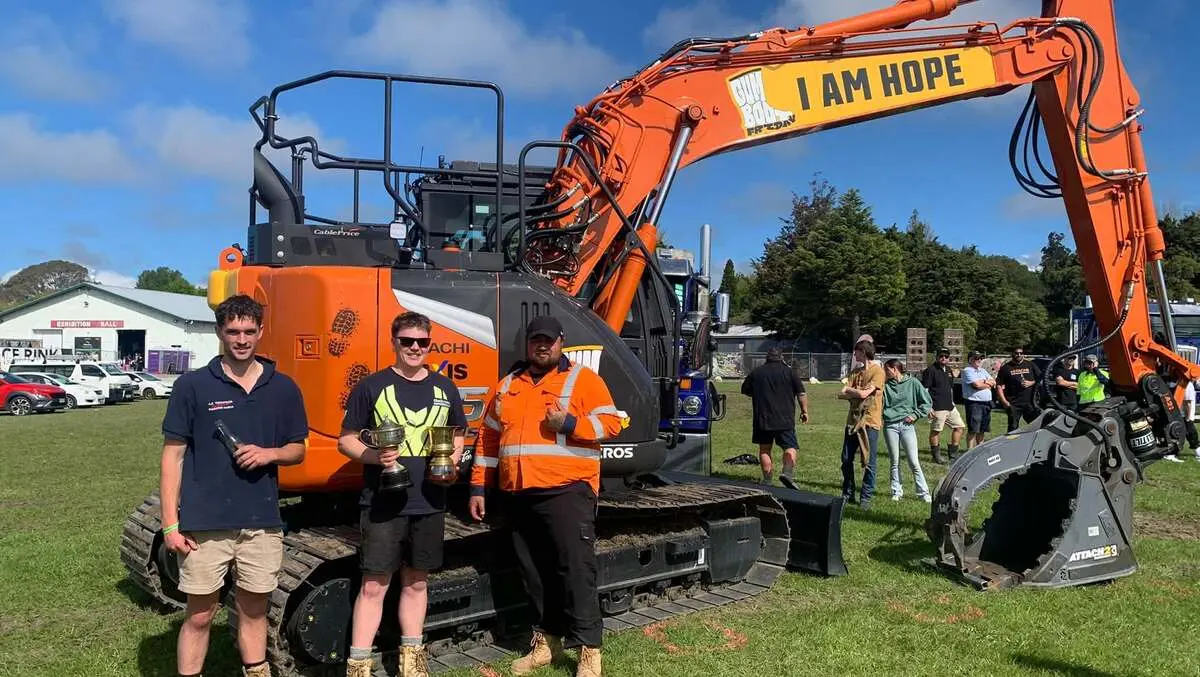 Ingram retains Hawke's Bay excavator operator title
